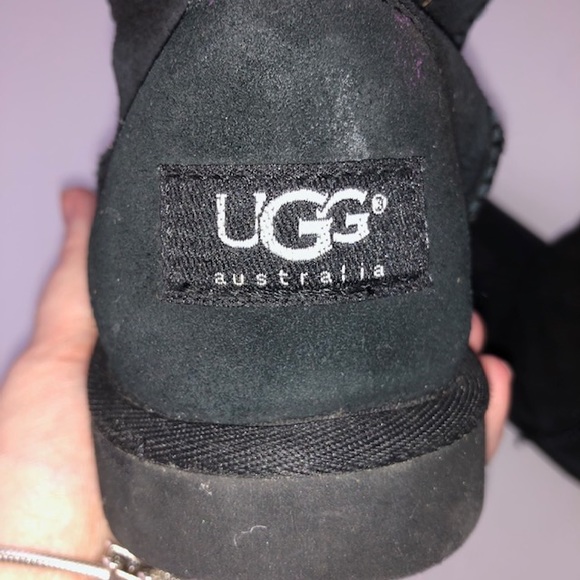 Winter snow ski Black Uggs Size 4 - Picture 6 of 8